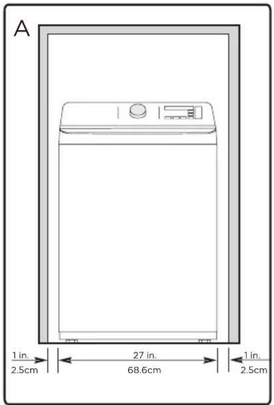 MIDEA MLV47R5BWW - Installation dans une alcôve ou un placard - 1