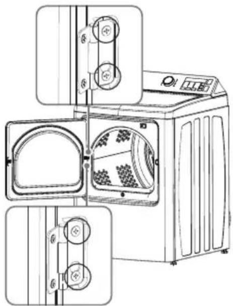 MIDEA MLE47R5BWW - DOOR REVERSAL PROCEDURE - 5