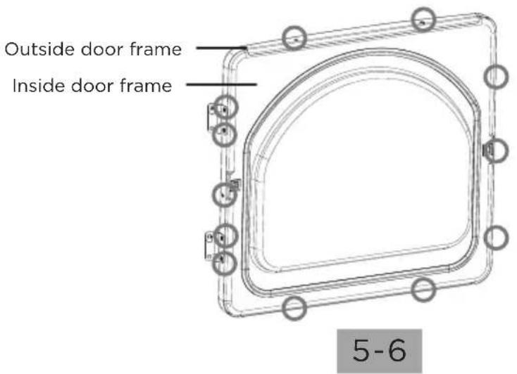 MIDEA MLE47R5BWW - DOOR REVERSAL PROCEDURE - 3
