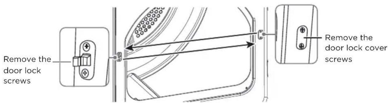 MIDEA MLE47R5BWW - DOOR REVERSAL PROCEDURE - 2
