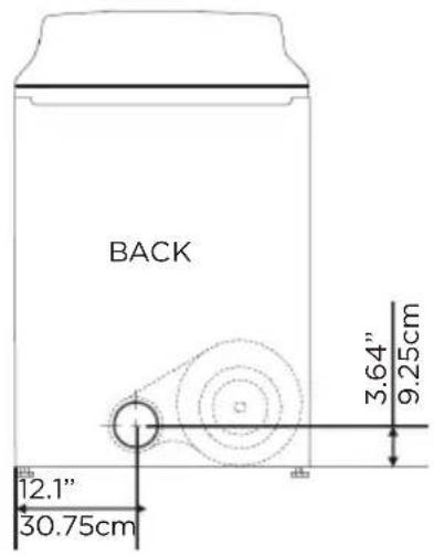 MIDEA MLE47R5BWW - Dimensions for installation - 1