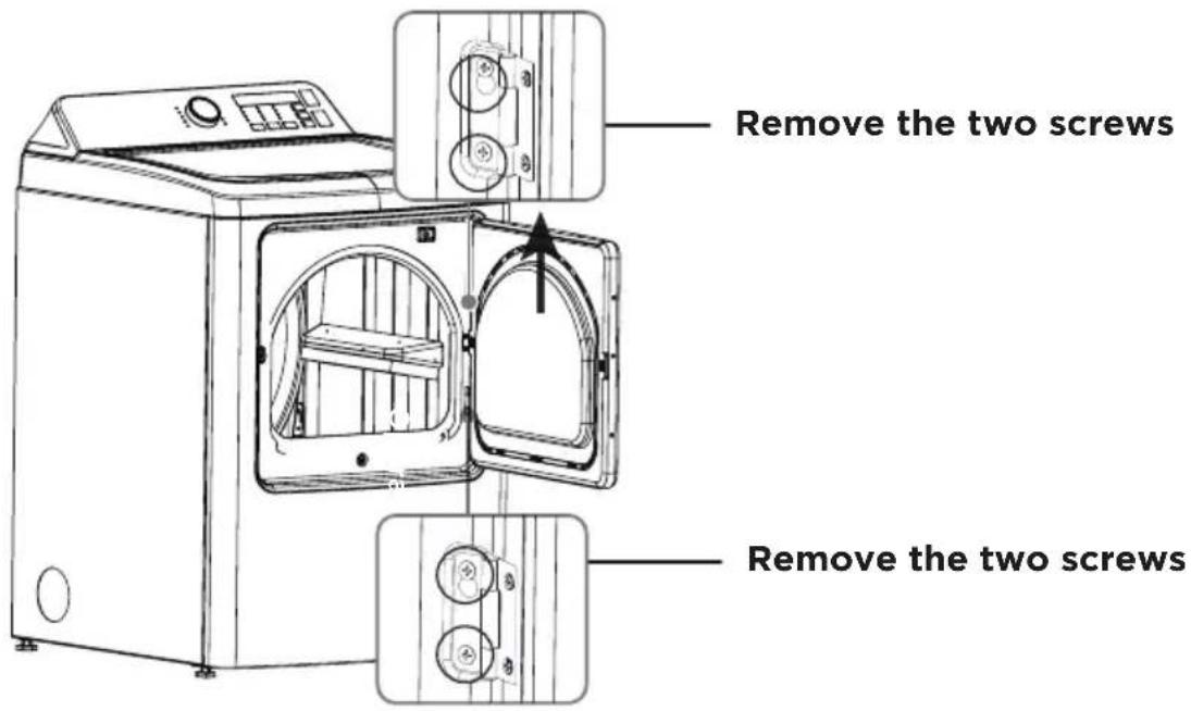 MIDEA MLE47R5BWW - DOOR REVERSAL PROCEDURE - 1