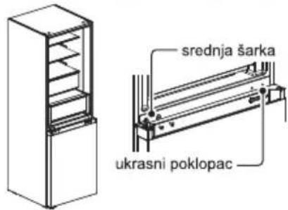 srednja šarka ukrasni poklopac