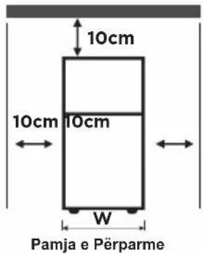10cm 10cm 10cm W Pamja e Përparme