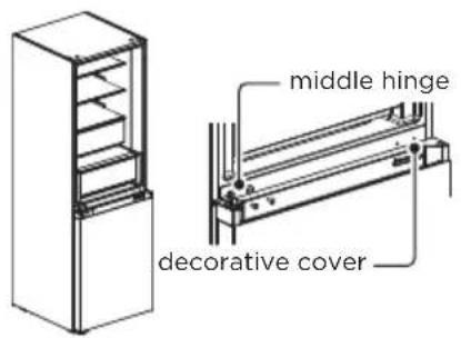 middle hinge decorative cover