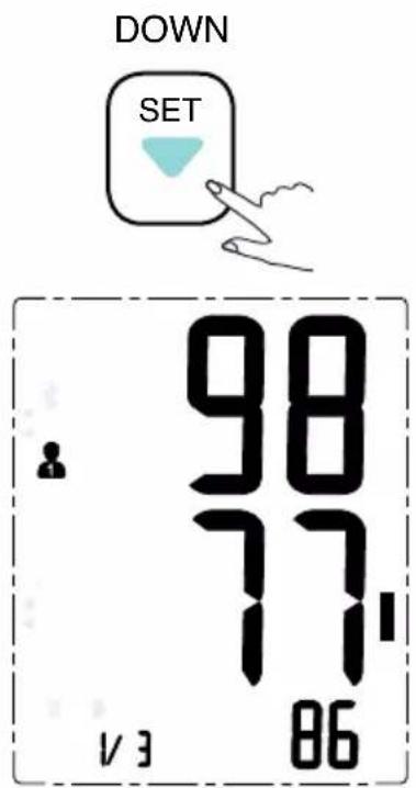DOWN SET 98 77 11 V 3 86