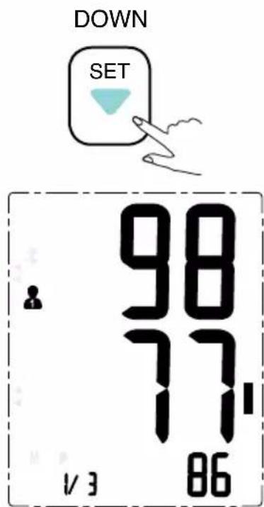 DOWN SET 98 17' 1/3 86