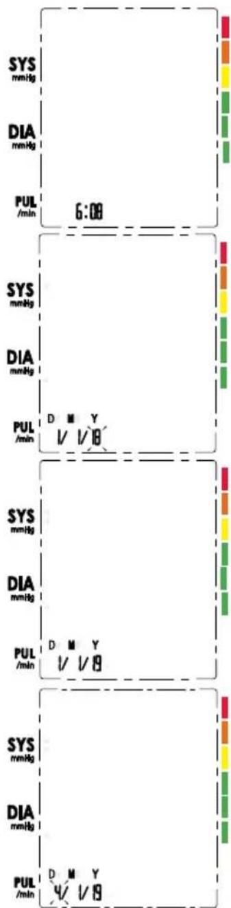 SYS mmHg DIA mmHg PUL /min 6:00 SYS mmHg DIA mmHg PUL /min D M Y 1/18 SYS mmHg DIA mmHg PUL /min D M Y 1/18 SYS mmHg DIA mmHg PUL /min D M Y 4/18