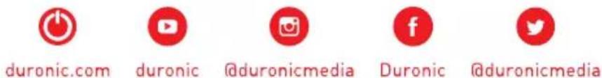 duronic.com duronic @duronicmedia Duronic @duronicmedia