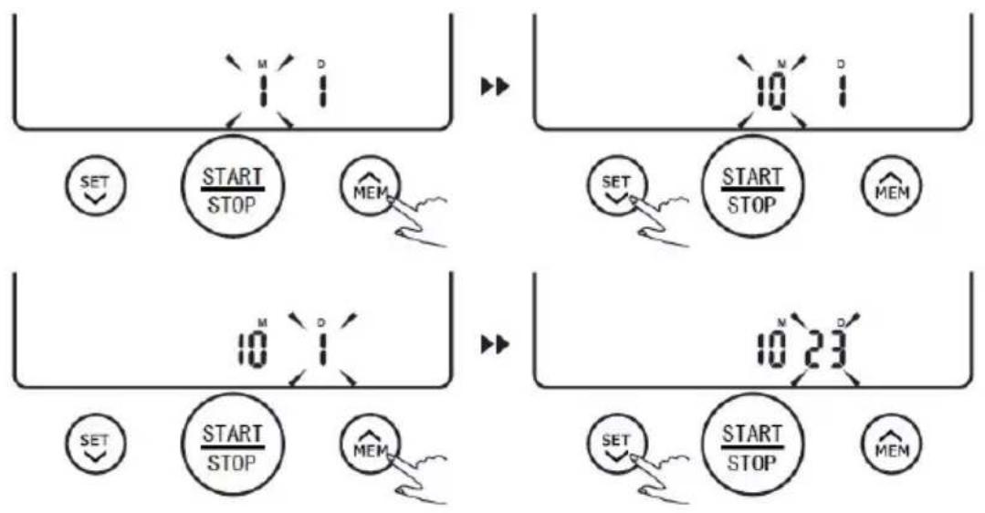 Duronic BPM150 - Setting Date And Time - 2