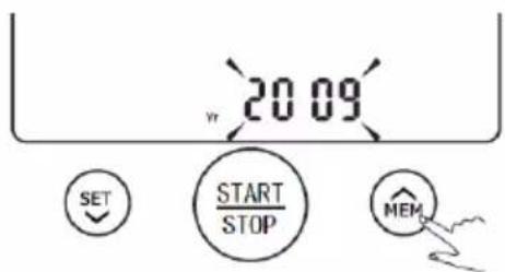 2009 SET START STOP MEM