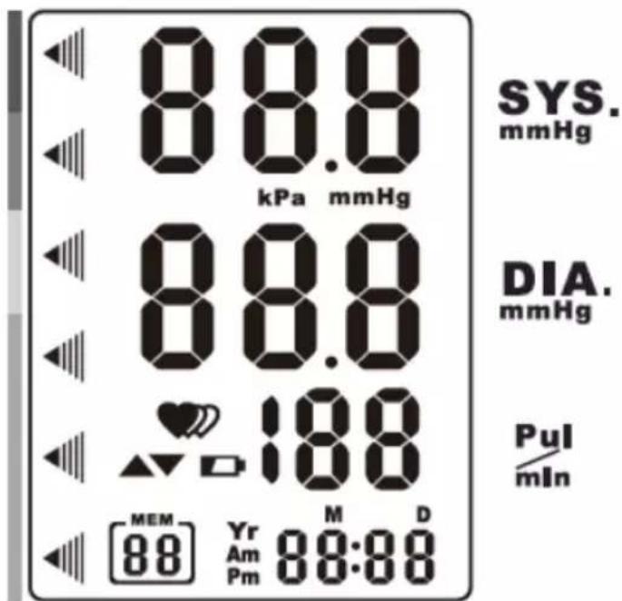 88.0 88.0 kPa mmHg 88.0 88.0 188 MEM Yr M D 88 Am 88:88 Pm