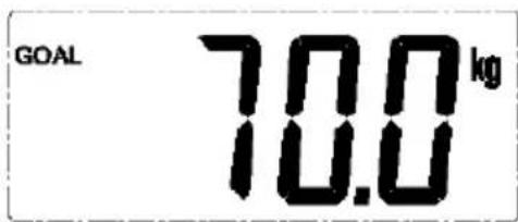 GOAL 70.0 kg