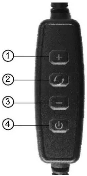Duronic GLC24 - +/- Tasten zur Helligkeitsanpassung - 1