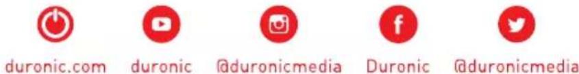 duronic.com duronic @duronicmedia Duronic @duronicmedia