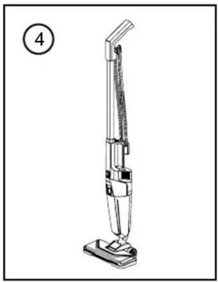 Duronic VC9 - Verwendung als aufrechter Staubsauger: - 4