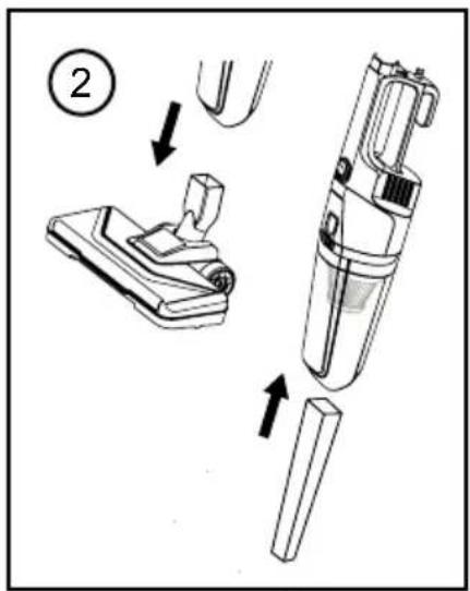 Duronic VC9 - To use as an handheld vacuum: - 2