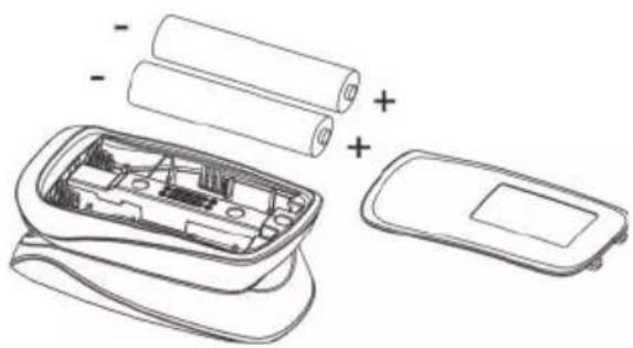 Duronic OX01R - Insérer les piles - 1