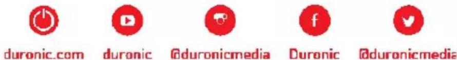 Duronic OX01R - Follow Us - 1