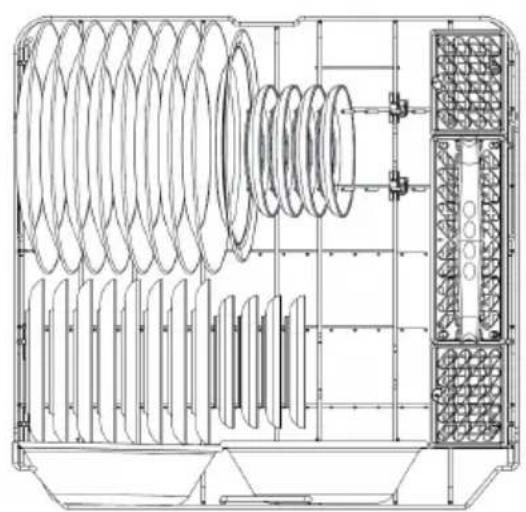 MIDEA MDF24P1BST - PANIER INFÉRIEUR - 1