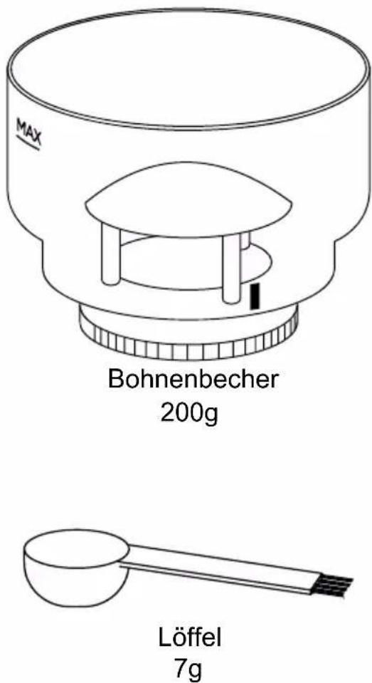 MAX Bohnenbecher 200g Löffel 7g