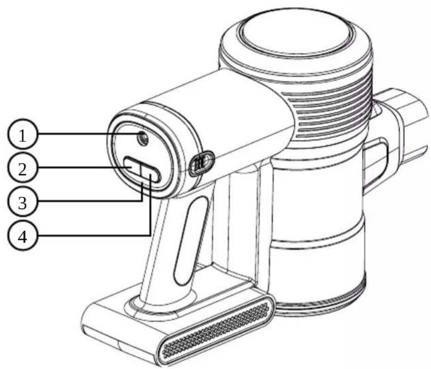Duronic VC28 - Panneau du bloc-batterie - 1