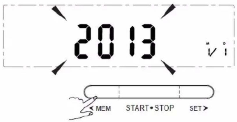 2013 M D ✓ i MEM START·STOP SET>