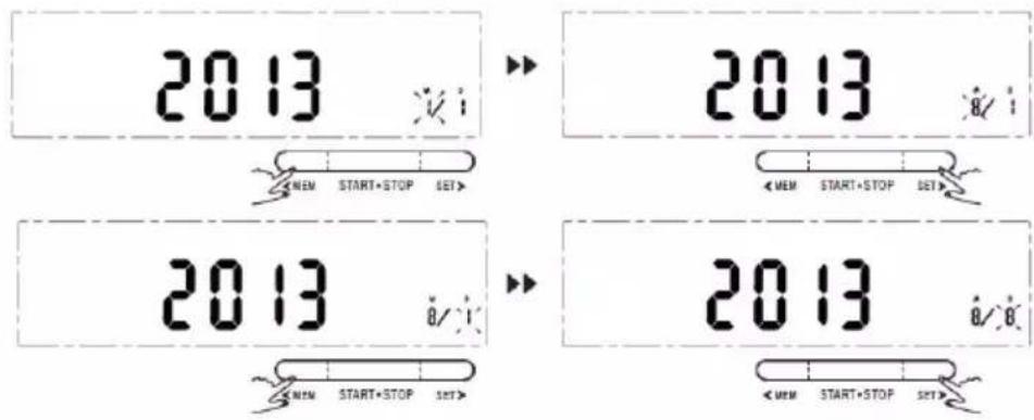 Duronic BPM400 - Einstellung von Datum und Uhrzeit - 2