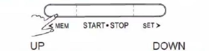 MEM START·STOP SET UP DOWN