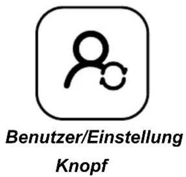 Benutzer/Einstellung Knopf