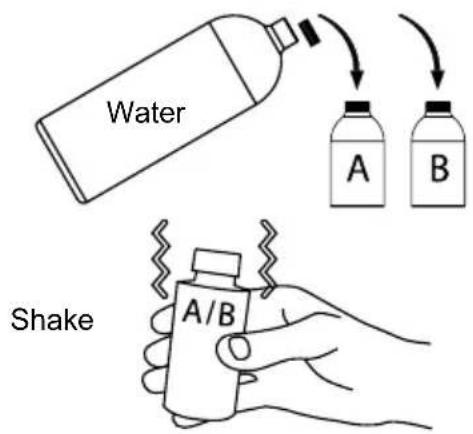 Water A B Shake A/B