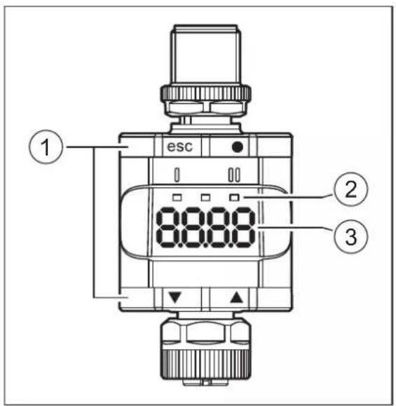 IFM DP2302 - Eléments de service et d'indication - 1