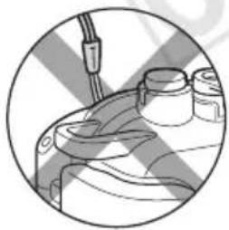 CANON WP-DC31 - 2Remove the strap from the camera. - 2
