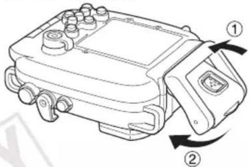 CANON WP-DC31 - 如图所示,将相机插入防水套。 - 2