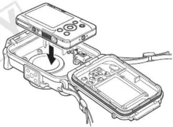 CANON WP-DC31 - 5Inserite la fotocamera all'interno della Custodia Impermeabile come mostrato. - 1
