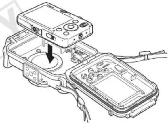 CANON WP-DC29 - 5Inserite la fotocamera all'interno della Custodia Impermeabile come mostrato. - 1