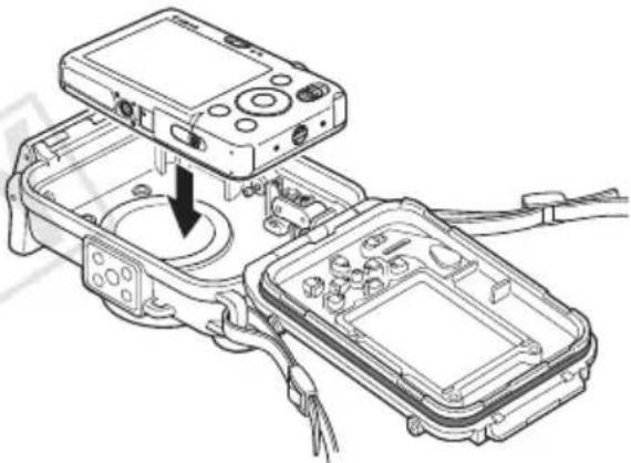 CANON WP-DC29 - ウォータープルーフケースにカメラを入れます - 1