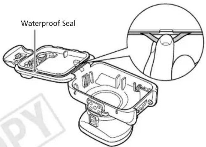 CANON WP-DC42 - Release the catch to open the case. - 1