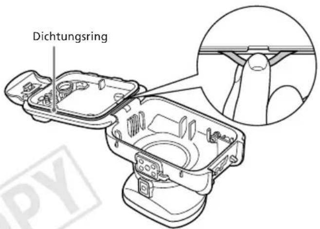 CANON WP-DC42 - Lösen Sie die Verriegelung, um das Gehäuse zu öffnen. - 1