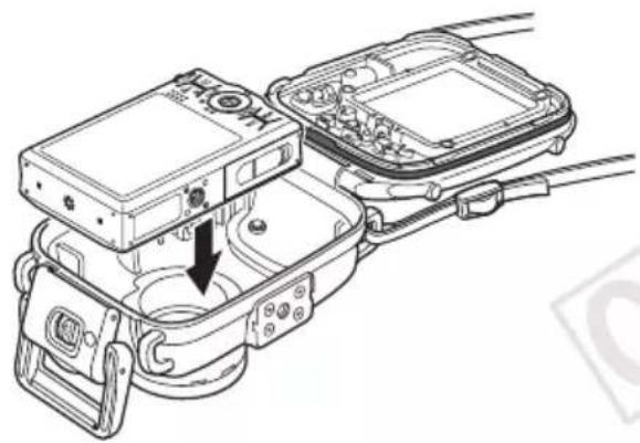 CANON WP-DC24 - カメラにウォータープルーフケースを取り付けます - 1