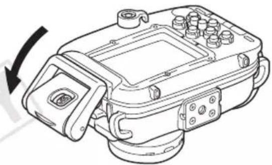 CANON WP-DC24 - カメラにウォータープルーフケースを取り付けます - 2