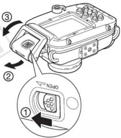 CANON WP-DC24 - カメラを取り出す - 1