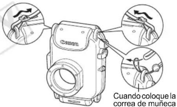 Cuando coloque la correa de muñeca