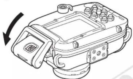 CANON WP-DC24 - Inserte la cámara en la funda protectora impermeable como se muestra a continuación. - 2