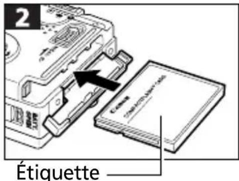 CANON Digital IXUS V2 - Installation d'une carte Compact Flash - 2