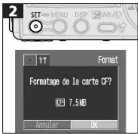 CANON Digital IXUS V2 - Formatage de cartes Compact Flash - 4