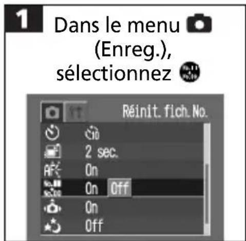 CANON Digital IXUS V2 - Réinitialisation du numéro de fichier - 1
