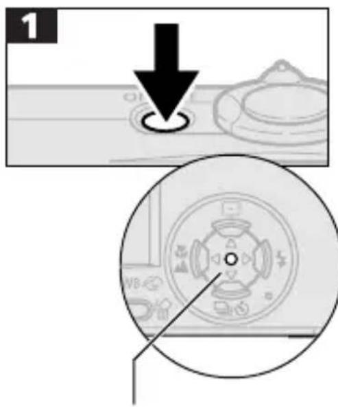 CANON Digital IXUS V2 - Mise sous tension/hors tension - 1
