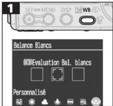 CANON Digital IXUS V2 - Réglage d'une balance des blancs personnalisé - 1