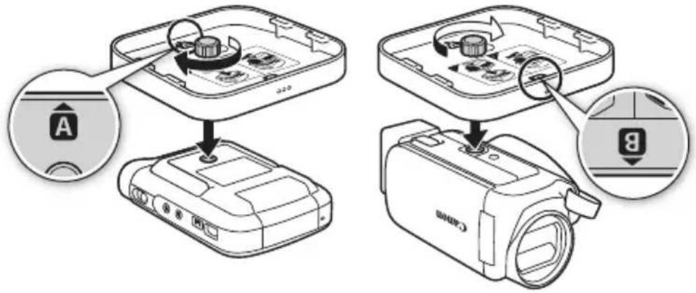 CANON CT-V1 - Einlegen der Batterien - 7